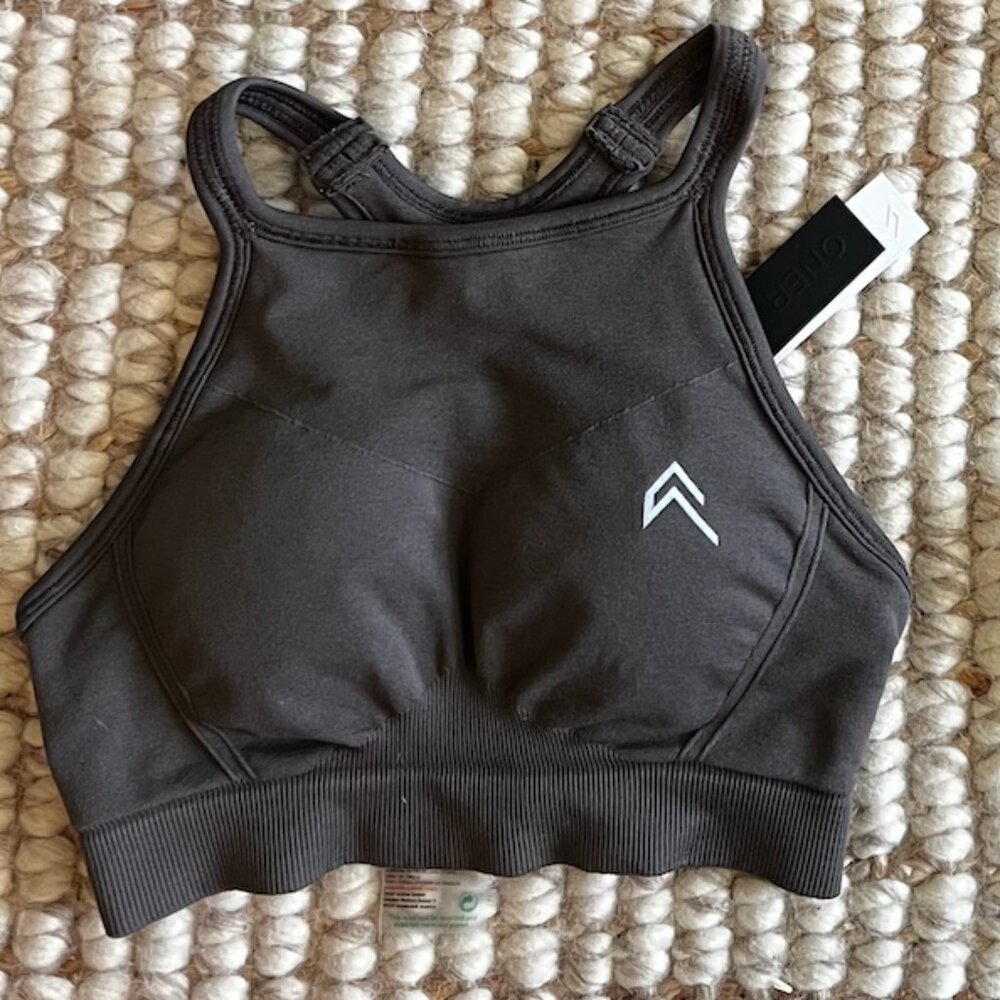 Oner Active High Neck Bralette - Embroidered Logo
